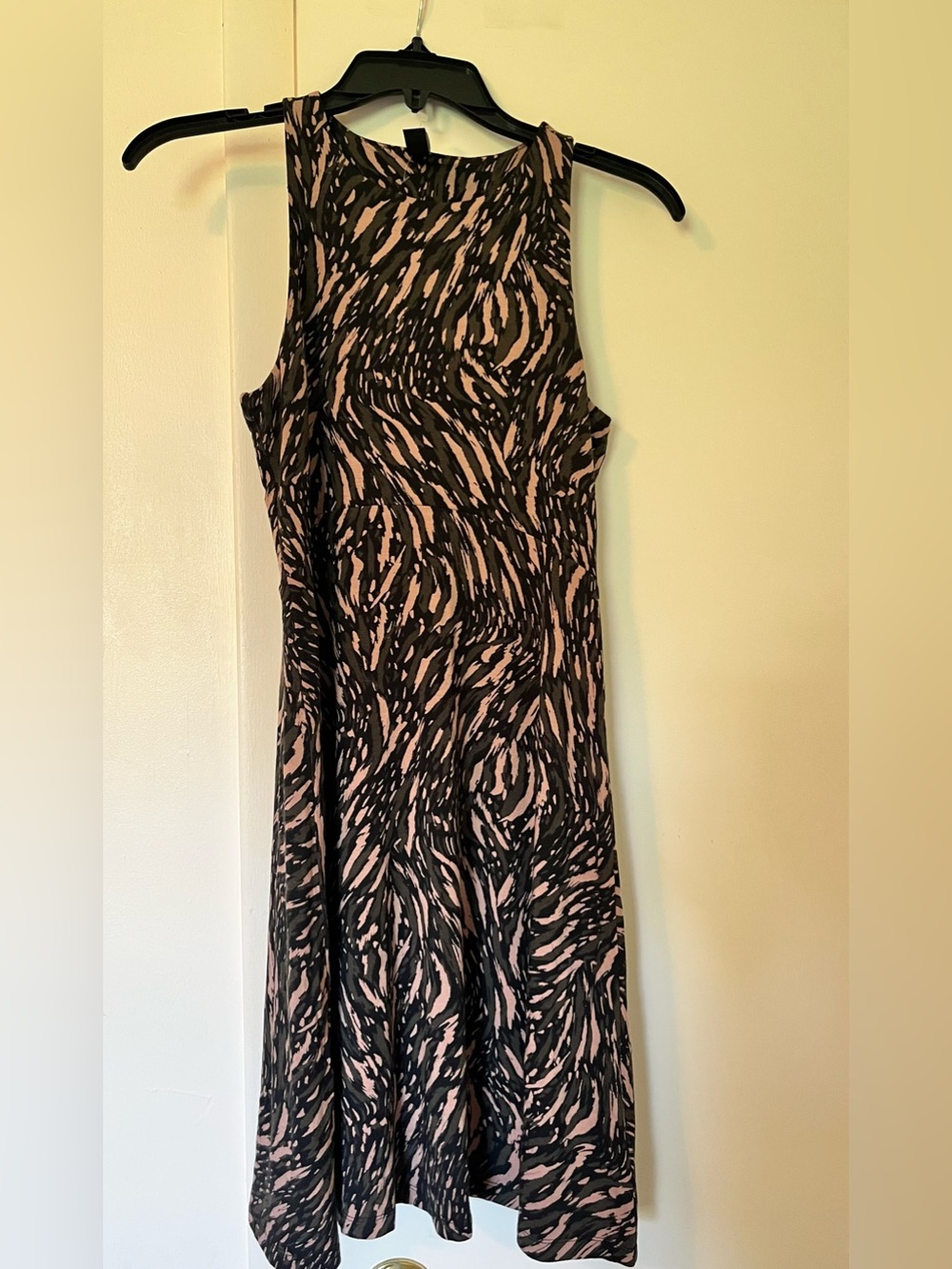 Athleta Black Santorini Thera Print Sleeveless Dress Size XS Like New